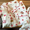 Womens Christmas Bear Print Pajama Set