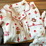 Womens Christmas Bear Print Pajama Set