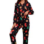 Christmas Themed Womens Pajama Set