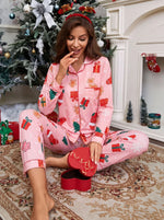 Christmas Themed Womens Pajama Set