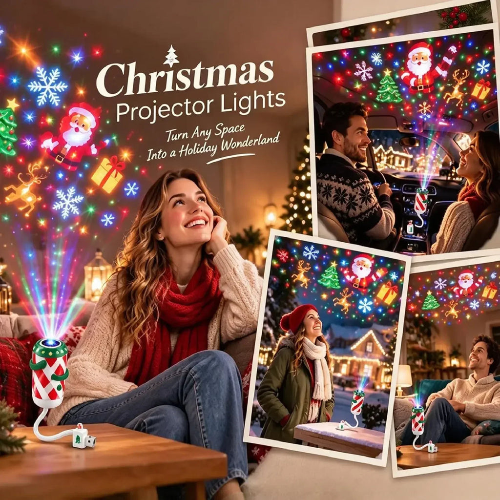 Magic Christmas Projector – Holiday Lights for Wall & Car