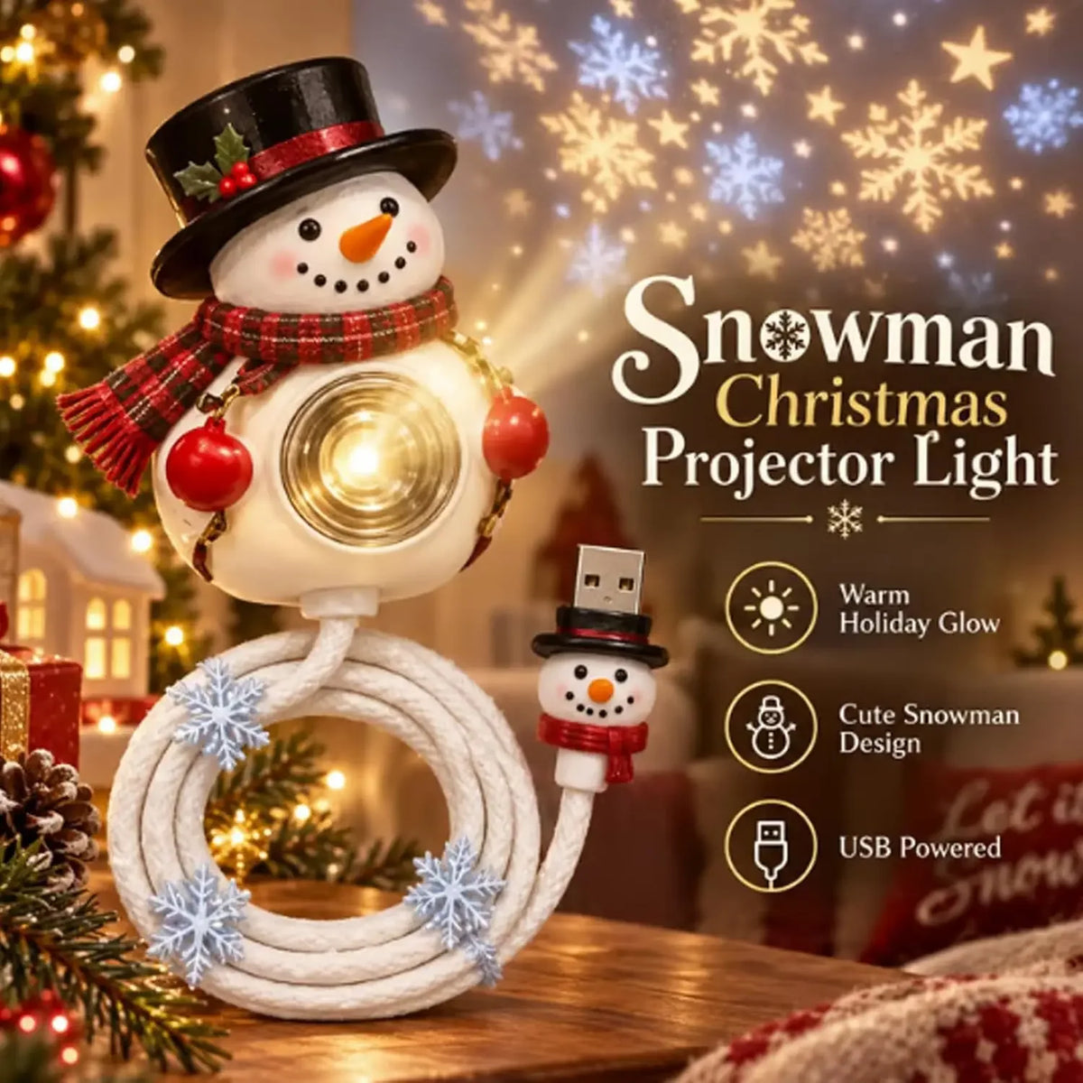 Magic Christmas Projector – Holiday Lights for Wall & Car