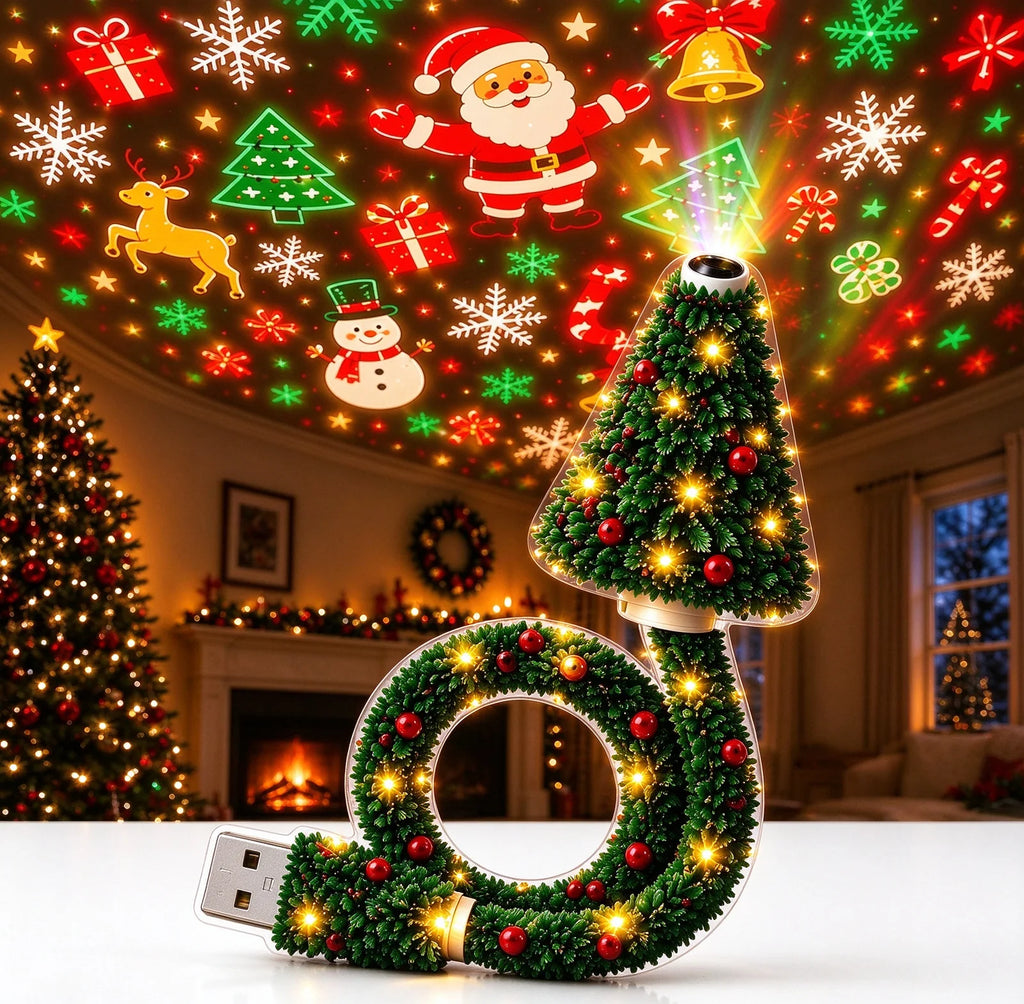 Magic Christmas Projector – Holiday Lights for Wall & Car