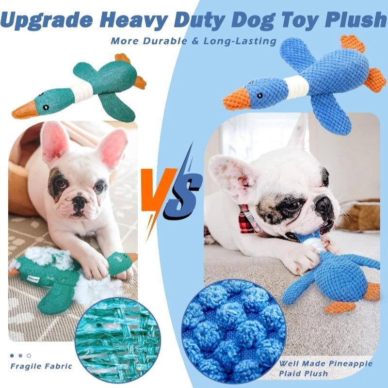 ¿Tu perro destruye todo en 5 minutos? ¡Se acabó!

Pato Tranquilo™ está hecho para los perros más destructores.

✅ INDESTRUCTIBLE - Costura reforzada, aguanta mordidas fuertes
✅ ANTI-ANSIEDAD - Suena "cuac cuac" y calma a tu perro cuando está solo
✅ LIMPIA