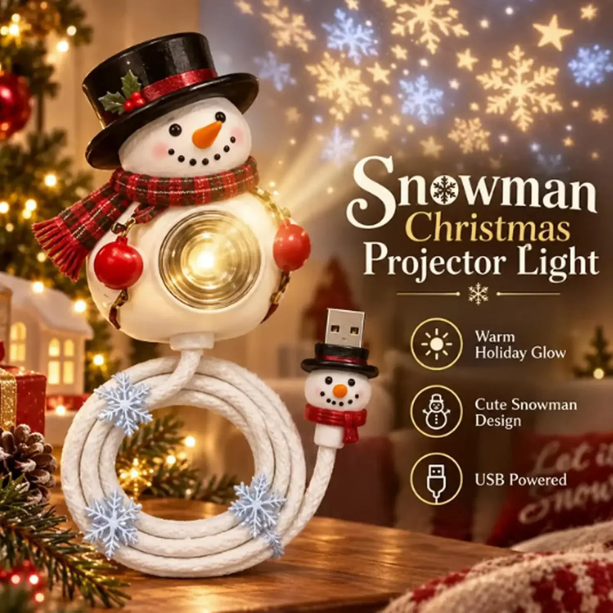 Magic Christmas Projector – Holiday Lights for Wall & Car