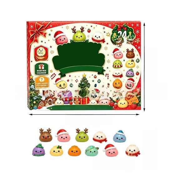 Calendario de Adviento de Squishies de Navidad 2026: 24 juguetes squishy sorpresa para niños