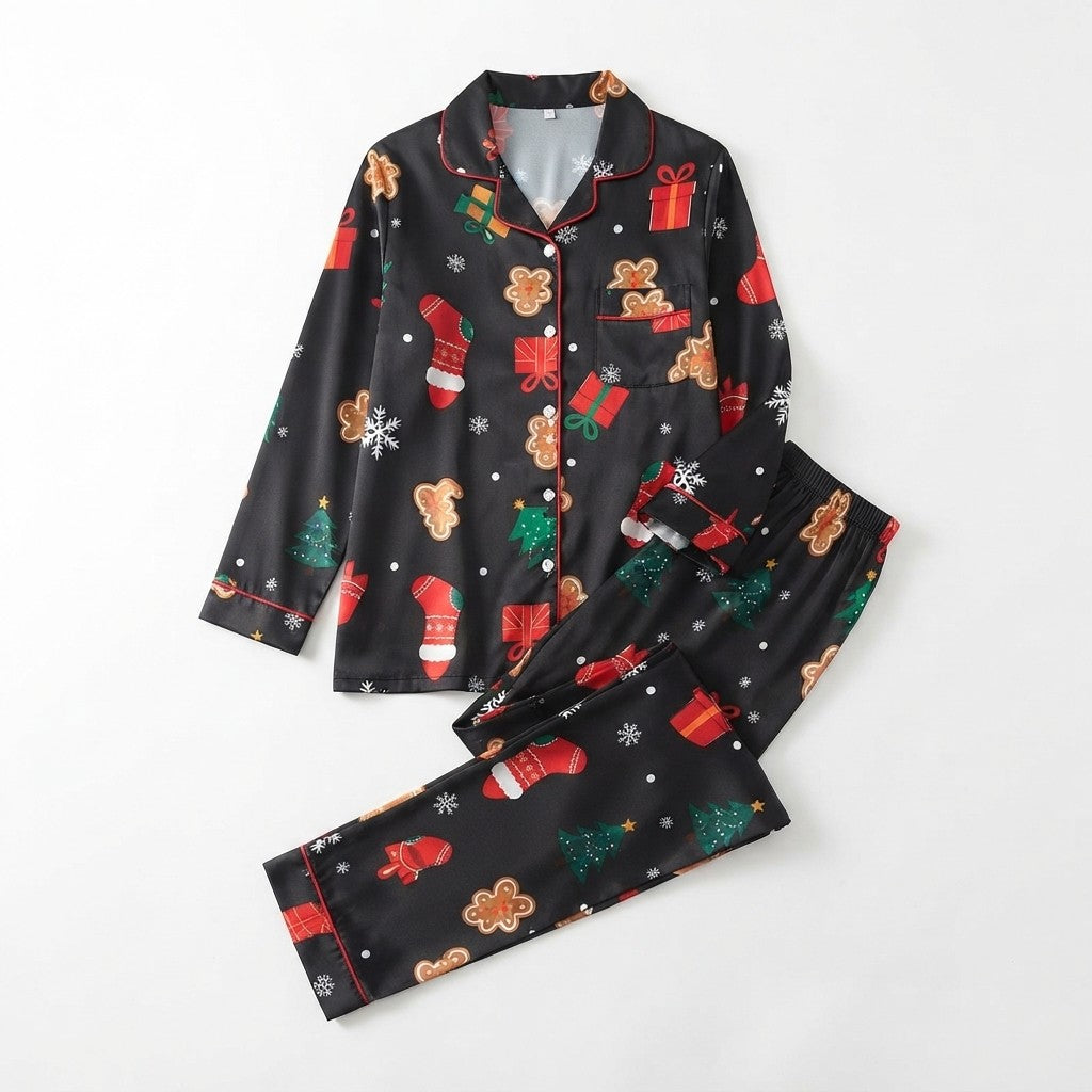 Christmas Themed Womens Pajama Set